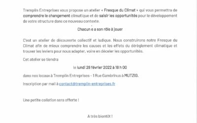 Atelier Tremplin Entreprises – Fresque du Climat