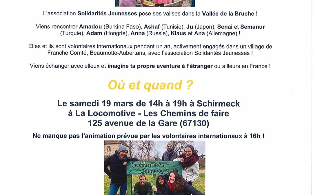 ASSOCIATION SOLIDARITE JEUNESSE – 19 MARS 2022 A SCHIRMECK