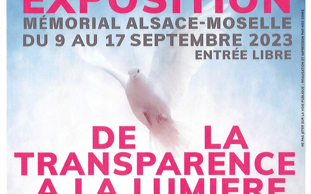 EXPOSITION PRESENTEE PAR LES ARTISTES DE « A L’ABORD’ARTS » AU MEMORIAL ALSACE-MOSELLE DU 9 AU 17 SEPTEMBRE 2023